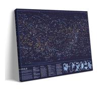 TNERPAR Constellation Map Art Poster Peinture décorative sur toile Art mural pour salon, chambre à coucher, art mural, impression d'image moderne, décoration de salle familiale, 60 x 90 cm