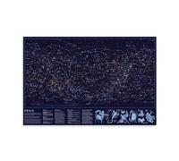TNERPAR Constellation Map Art Poster Peinture décorative sur toile Art mural pour salon, chambre à coucher, art mural, impression d'image moderne, décoration de salle familiale, 20 x 30 cm