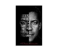 TNERPAR Denzel Washington Affiche décorative sur toile Motif citations de Washington Pour salon, chambre à coucher, art mural, impression d'image moderne, décoration de salle familiale, 30 x 45 cm