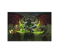 TNERPAR Illidan Game World of Warcraft Poster Peinture décorative sur toile pour salon, chambre à coucher, art mural, impression d'image moderne, décoration de salle familiale, 30 x 45 cm