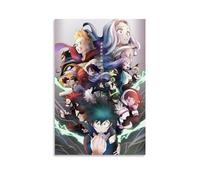 TNERPAR Poster animé My Hero Academia - Peinture sur toile - Art mural moderne pour salon, chambre à coucher - 30 x 45 cm