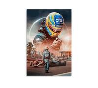 TNERPAR Racer Fernando Alonso Poster décoratif sur toile pour salon, chambre à coucher, art mural, impression photo, moderne, décoration de salle familiale, 40 x 60 cm