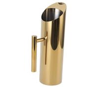 Tnfeeon 1,5 L Pitcher à Eau Moderne Conception de Poignée de Poignée Confortable Facile Gérer 304 Puche de Boisson en Acier Inoxydable pour thé Chaud glacé avec Pichet de Pochette (GOLD)