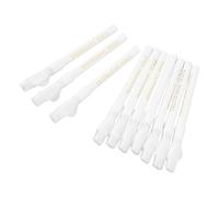 Tnfeeon 10 Pièces Craie de Couture Soluble dans l'eau Crayons de Tissu avec Capuchon de Brosse Craie de Marquage de Couturière Effaçable Blanche pour la Confection de Projets de Traçage et de