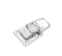 Tnfeeon 10 pièces Serrure de Verrouillage, Attache argentée Bascule Pince Pince loquet Poitrine moraillon pour Cas boîte à Outils tiroir Armoire Valise