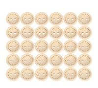 Tnfeeon 100 Pièces Boutons Ronds en Bois, Boutons à 2 Trous en Bois Schima Superba, 100 Pièces for Couture DIY Loisirs Créatifs Accessoires de Vêtements (1,5 cm marqué)