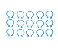 Tnfeeon 100 Pièces de Bandes de Pattes de Volaille, Anneaux d'identification en Plastique pour Poulets et Canards 18 Mm, Idéaux pour Les Opérations de Gestion des Volailles (Blue #13)