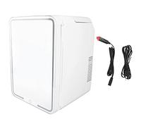 Tnfeeon 12L Mini Réfrigérateur Voyage Compact Réfrigérateur Multifonctionnel Double Usage Miroir Avion Maquillage Réfrigérateurs pour Maison Dortoir EU Plug 220-240V