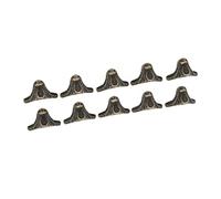 Tnfeeon 24 Ensembles de Pieds de Boîte à Bijoux Pieds élégants en Alliage de Zinc Finition Bronze Vintage Taille 1 X 0,6 Pouces pour Les Artisans Bricoleurs Solutions de Stockage de Bijoux en Bois