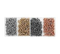 Tnfeeon 800pcs épingles à Tête de Perle Ronde Multi-couleurs pour une Robe de Couture de Couture Adaptée à la Couture à la Main Réparation de Vêtements de la Couture Projets de