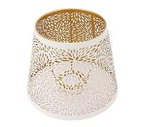 Tnfeeon Abat-Jour Tambour Abat-Jour de Table Creux en Fer E27 E26 13x19x15cm Motif gravé Finition Peinte pour Les Utilisateurs de Lampadaire d'étude de Salon de Chevet