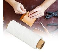 Tnfeeon Accessoires de Couture, Fil ciré Plat 150D, Outil de Couture à la Main Durable pour l'artisanat du Cuir, Rouleau de 50 Mètres pour Sacs et Portefeuilles (#01)