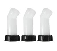 Tnfeeon Adaptateur, Haute ténacité, Utilisation Durable, Connecteur de Réservoirs de Tuyau de Drainage, Diamètre Intérieur de 60 Mm, Capuchon Noir, 3 Pièces pour Tuyau Fourre-Tout IBC, Adaptateur de