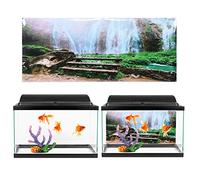 Tnfeeon Affiche de Fond de Poisson, Matériau PVC, Superbe Design Scénique, 61x41cm pour Aquariums ou Aquariums (61 * 41CM)