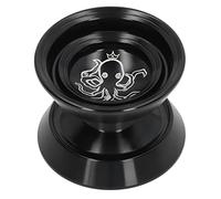 Tnfeeon Aluminium ALLIAG AVANCÉ AVANCÉ NOSSAISANT YOYO Ball pour la Compétition avec 3pcs Strings Kids and Family Ideal (Black)