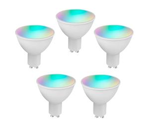 Tnfeeon Ampoule à Couleur Changeante, Commande Vocale, Compatible avec l'application Alexa, éclairage RGBWW à intensité Variable, 5 W, 380 Lumens, pour Salon, Chambre à Coucher, Réglage de (5)