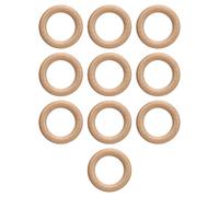 Tnfeeon Application de la Surface Lisse de L'anneau en Bois Traditionnel pour le Pendule de 10 Pièces pour le Projet (8 cm)