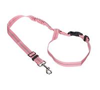 Tnfeeon Appui-tête Réglable pour Animaux de Compagnie, Ceinture de sécurité Réfléchissante en Nylon pour Voitures et Chiens (Pink)