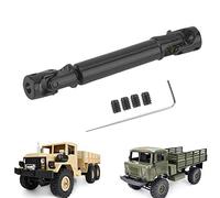 Tnfeeon Arbre d'entraînement RC, Métal Anticorrosion Haute Résistance pour Transmission sans Vibrations, Diamètre de 0,5 Pouce WPL B14 B24 MN90 Les Amateurs de Camions Militaires Profitent de (Black)