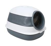Tnfeeon avec Une Boîte de Toilettes à Capuche à Capuche Entièrement avec Une Fuite pour Les Chats et Les Chatons, Un Moule à Litière Pliable pour Le Contrôle des Odeurs et l'intimité