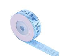 Tnfeeon Baby Shower Party Ribbon, 10 Ans Roule C'est un Garçon ou une Fille Blue Rose Baby Shower Party Favor Giftware Stainn Ribbon (BLUE)