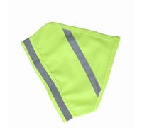 Tnfeeon Bandana Réfléchissant pour Chien, Bavoir Triangulaire en Polyester Respirant, écharpe Réglable pour Chiens de Petite et Moyenne Taille Marchant la Nuit (L)