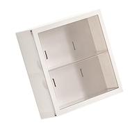 Tnfeeon Boîte Aveugle Murale, Mallette de Rangement avec Conception Anti-poussière pour Figurines d'action, Présentoirs de Poupées (White)