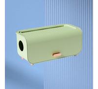 Tnfeeon Boîte de Rangement de Cordon Organisateur de Câble en Plastique Premium Easy Maintenance, pour Les Câbles de Données Set Top Boxes, pour Le Bureau à Domicile (Vert Clair)