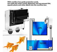 Tnfeeon Boîte de Trop-Plein d'aquarium en Acrylique pour Aquariums et Plantes Aquatiques, Fonctionnement Silencieux, Débit d'eau Efficace, Construction en Acrylique Durable, Maintien 'Une