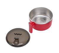 Tnfeeon Bol à Ramen isolé, Récipient à Soupe à Double Couche en Acier Inoxydable, Garde les Aliments Chauds Plus Longtemps, Couvercle sécurisé, Conception de Support 11,4 Oz pour la Maison, le (rouge)