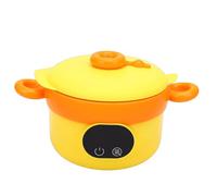 Tnfeeon Bol Chauffant Électrique Sans Fil, Boîte Repas Auto Chauffante 470 Ml en Acier Inoxydable 304 avec Batterie 3600 MAh Sans Eau for Repas de bébé et Tout Petit (YELLOW)