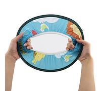 Tnfeeon Bonnet de Douche pour bébé, Tissu Imperméable, Protège les Yeux et les Oreilles de bébé, Conception Confortable pour le Bain et le Shampoing (modèle de lion bleu)