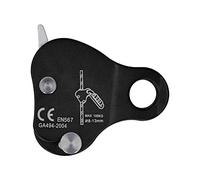 Tnfeeon Bouchon de Corde d'Escalade, Descendeur Autobloquant, Diamètre de Corde de 8 à 13 Mm, Escalade et Alpinisme, capacité de Charge de 220,5 Lb, Léger 77 G, équipement Portable (BLACK)