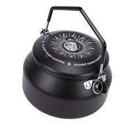 Tnfeeon Bouilloire à thé Portative sur Cuisinière 1L Bouilloire de Camping en Acier Inoxydable avec Poignée Chauffante Marmite Bouillante d'eau Légère à Feu pour la Randonnée, l'utilisation en
