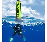 Tnfeeon Boute de Marqueur de Signal de Surface SMB de Plongée Gonflable Pratique, Facile à Attacher avec Les Anneaux D, Assure la sécurité en Plongée, pour Les Chercheurs D'aventure sous-Marine