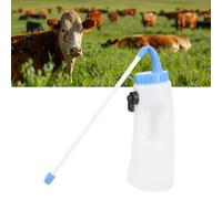 Tnfeeon Bouteille d'allaitement de 2,5 L, Bouteille d'alimentation Verticale de Mollet avec Poignée et Tétine, Lait de Mollet PE de qualité Alimentaire, Preuve de Fuite Durable pour Les