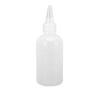 Tnfeeon Bouteille Vide à échelle de 60 Pièces, Bouteille de Condiments à Presser en Plastique avec Entonnoir pour Peinture, Cosmétiques, Utilisation en Cuisine, 100ml