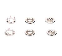 Tnfeeon Boutons à Pression en Cuir, Attaches à Pression Argentées, 50 Boutons Durables pour Vêtements de bébé et Travaux Manuels, Tailles 9,5 Mm et 11 Mm (11mm)