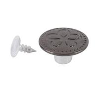 Tnfeeon Boutons de Jeans en Acier Inoxydable de 17 Mm, Rivets à Filetage, Boutons de Rechange en Métal avec Vis Amovibles, Design Rétro Style Fleur pour Ajustement de la Taille sur les Vestes en jean.