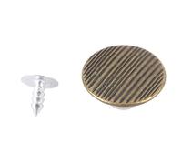 Tnfeeon Boutons de Pantalon à Rivets à Filetage Métallique de 17 Mm, Vis en Aluminium en Fer, Boutons de Remplacement de Ceinture Réglables, Motif rayé Réutilisable pour Jeans, Pantalons, Vestes