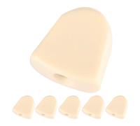 Tnfeeon Boutons de Réglage de Guitare en Acrylique, Poignée Lisse de Remplacement pour Ensemble de 6 Pièces avec Embouts et Vis 0,67 X 0,63 X 0,28 Pouces, Accent de Tête Verte pour Guitare
