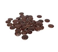 Tnfeeon Boutons en Bois, Boutons de Couture Vintage à 4 Trous, 50 Artisanaux Décoratifs à Surface Lisse pour la Réparation de Vêtements, le Scrapbooking et les Projets Faits à la Main