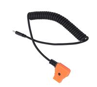 Tnfeeon Câble d'alimentation enroulé USB C vers D, Chargement PD Bidirectionnel pour Batterie à Montage en V, Fil à Ressort en Alliage de 14 à 35 Pouces, Cordon de Montage Flexible, Accessoire de