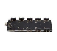 Tnfeeon Câble D'extension du Ventilateur RVB de la Plaque Mère avec Un Cube RVB à 10 Canaux pour PC Hub Easy Installation (12v à 4 Broches)