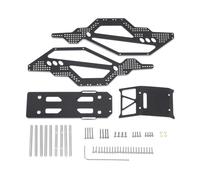 Tnfeeon Cadre de Châssis en Aluminium, Boîtier en Alliage CNC pour Chenille RC à échelle 1/24, Kit de Matériel Complet Léger, Mise à Niveau de la Géométrie des Performances pour SCX24 90081 00001