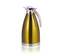 Tnfeeon Cafetière Isotherme 1,5 L 2 L avec Distributeur, Pichet Sous Vide à Double Paroi en Acier Inoxydable pour Boissons Chaudes et Froides, Carafe (2L)