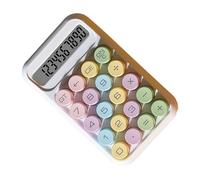 Tnfeeon Calculatrice Scientifique, Calculatrice Mécanique Portable avec écran LCD à 10 Chiffres pour étudiants et Tâches Comptables (White)