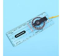 Tnfeeon Carte Pliable, Outil de Camping Léger en Acrylique avec Loupe et Corde de Suspension, Compact et Pratique pour la Randonnée et Les Aventures en Plein Air