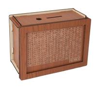 Tnfeeon Cash Coin Retro Money Savings Box Adults Kids Box en Bois avec Comptoir économique et pour Les Amis des Enfants (10000 Euros)