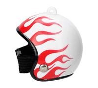 Tnfeeon Casque de Poulet, Chapeau de sécurité de Haute qualité, Accessoire pour Animaux de Compagnie pour Poulets, Conception Humanoïde avec Sangles Réglables pour Un Usage Domestique (Flamme)